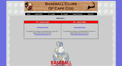 Desktop Screenshot of capebaseball.com